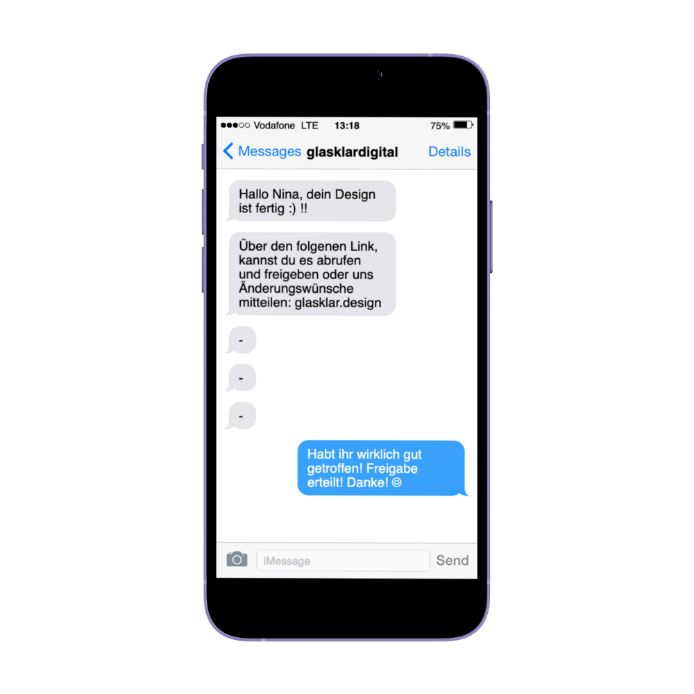 iPhone app
            meal approving plan screen